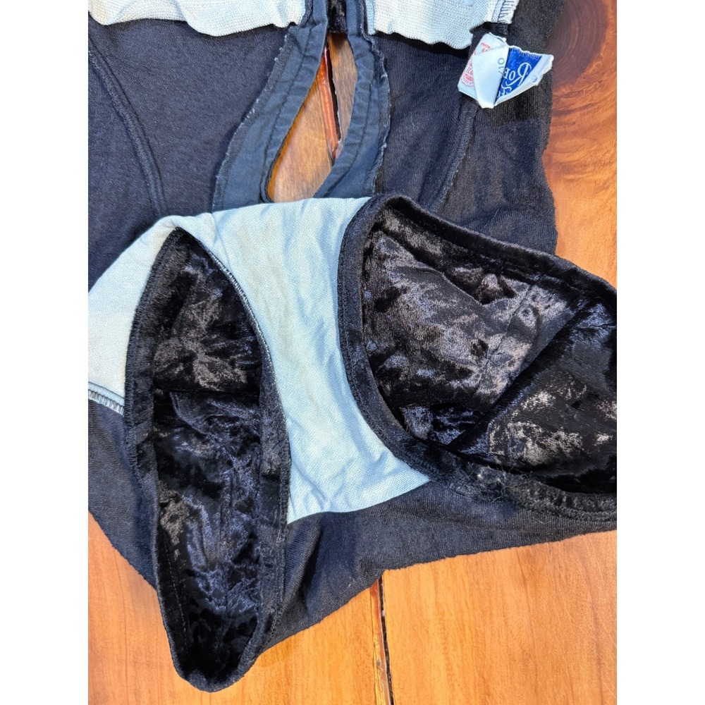 Vintage 60s 70s 1 Piece Swimsuit 9/10 Robby Fashions Beach Velour Keyhole Swim - Picture 10 of 11